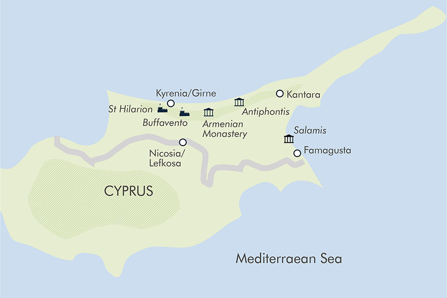Get to know North Cyprus , the Mediterranean paradise - size
